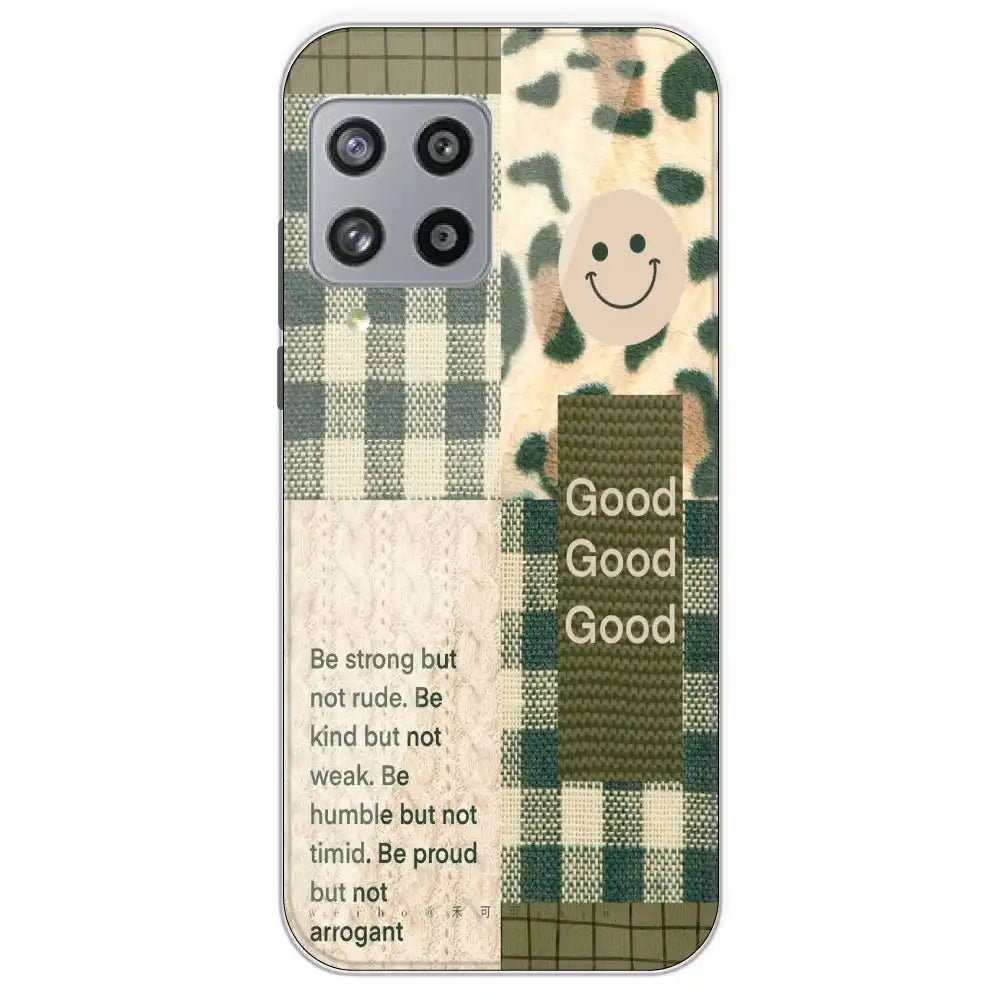 Patchwork Positivity - Printed Silicone Case For Samsung Galaxy M42