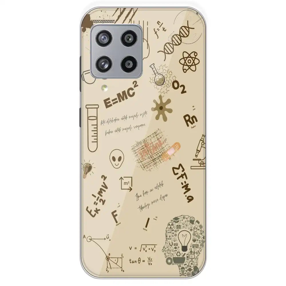 Physics Collage - Printed Silicone Case For Samsung Galaxy M42
