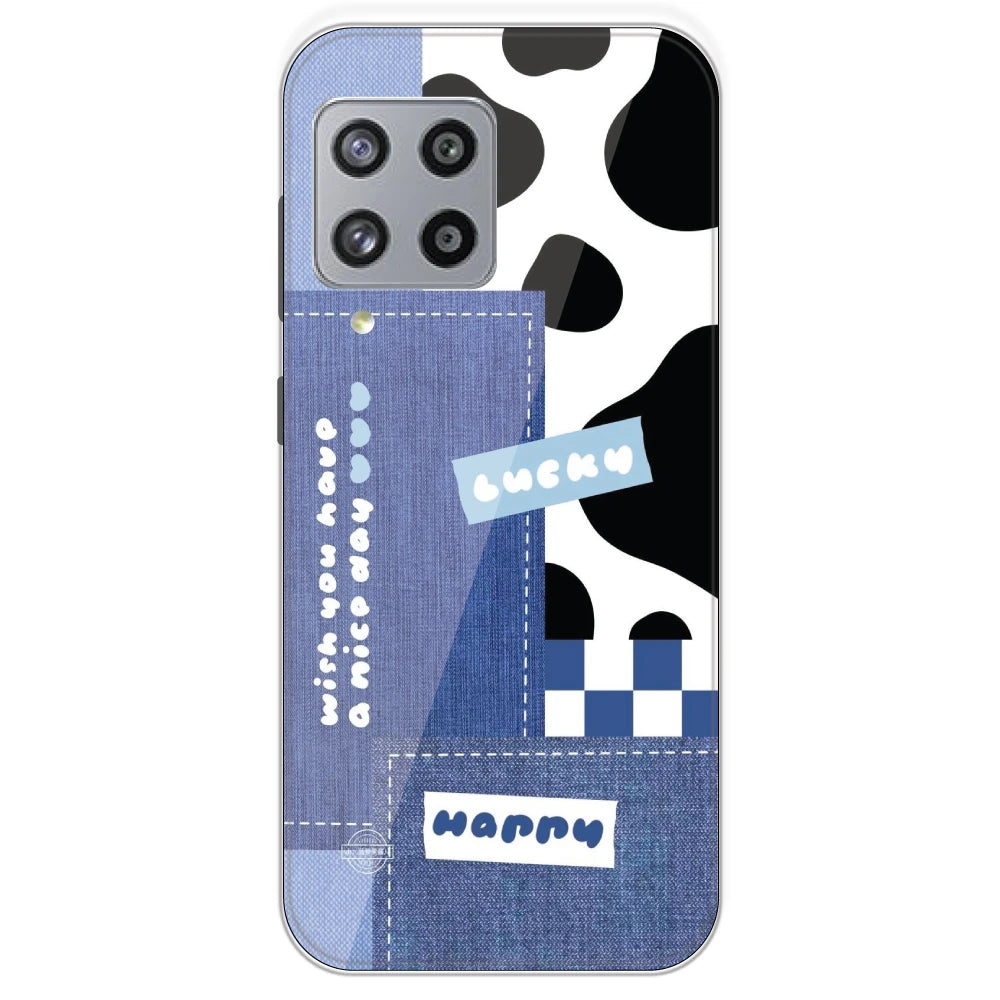 Cow Print Collage - Printed Silicone Case For Samsung Galaxy M42