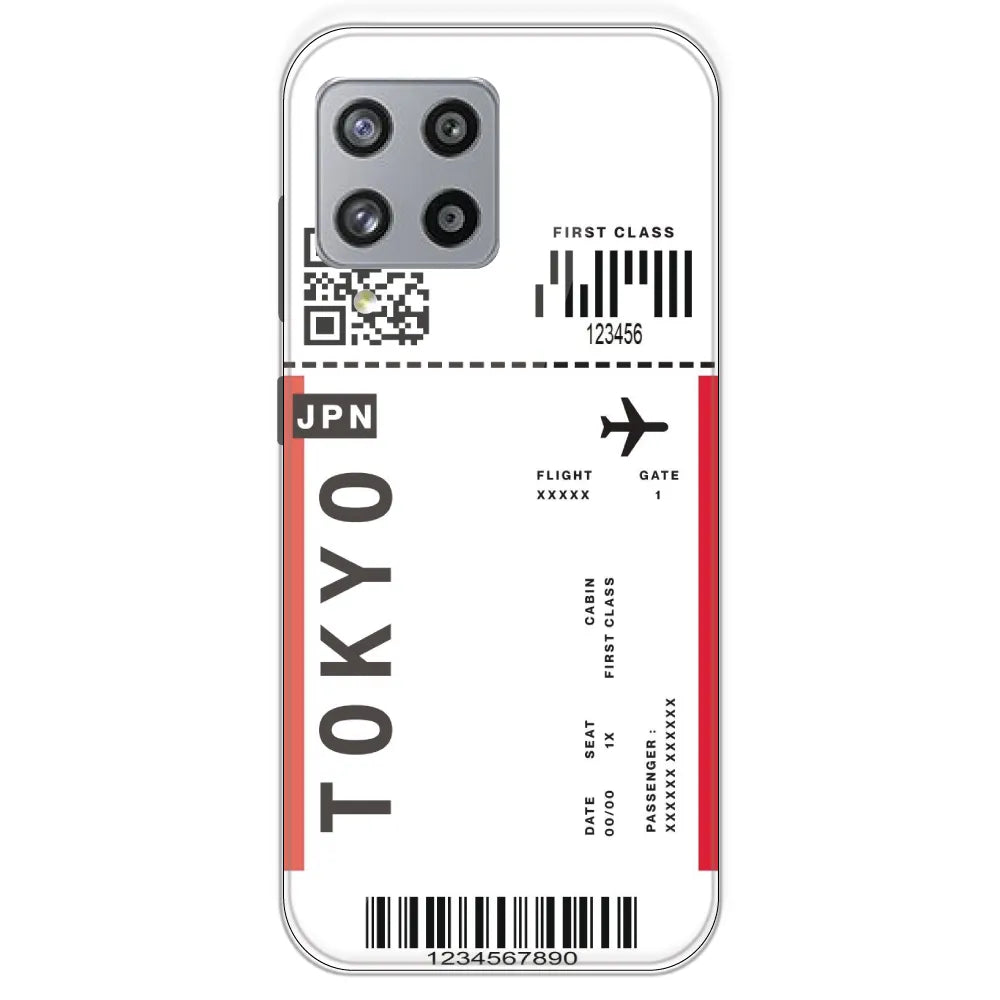 Tokyo Ticket - Clear Printed Silicone Case For Samsung Galaxy M42