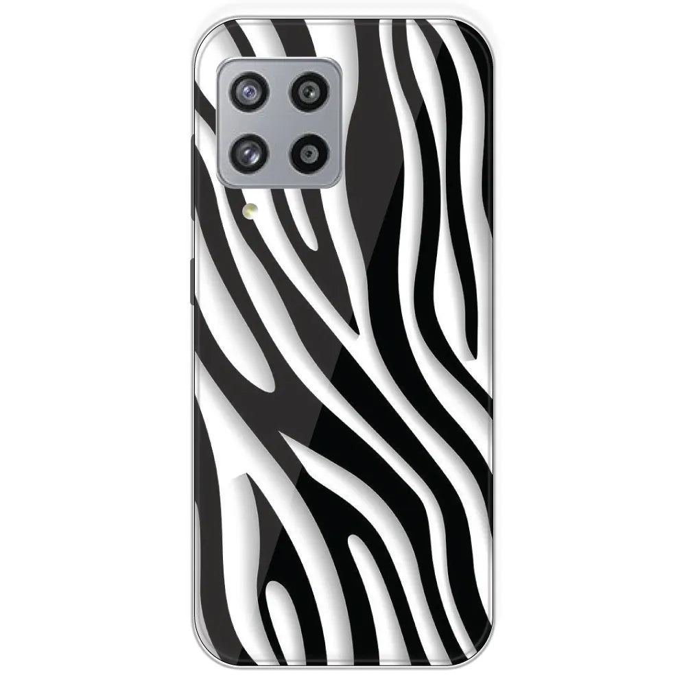 Zebra Print - Printed Silicone Case For Samsung Galaxy M42
