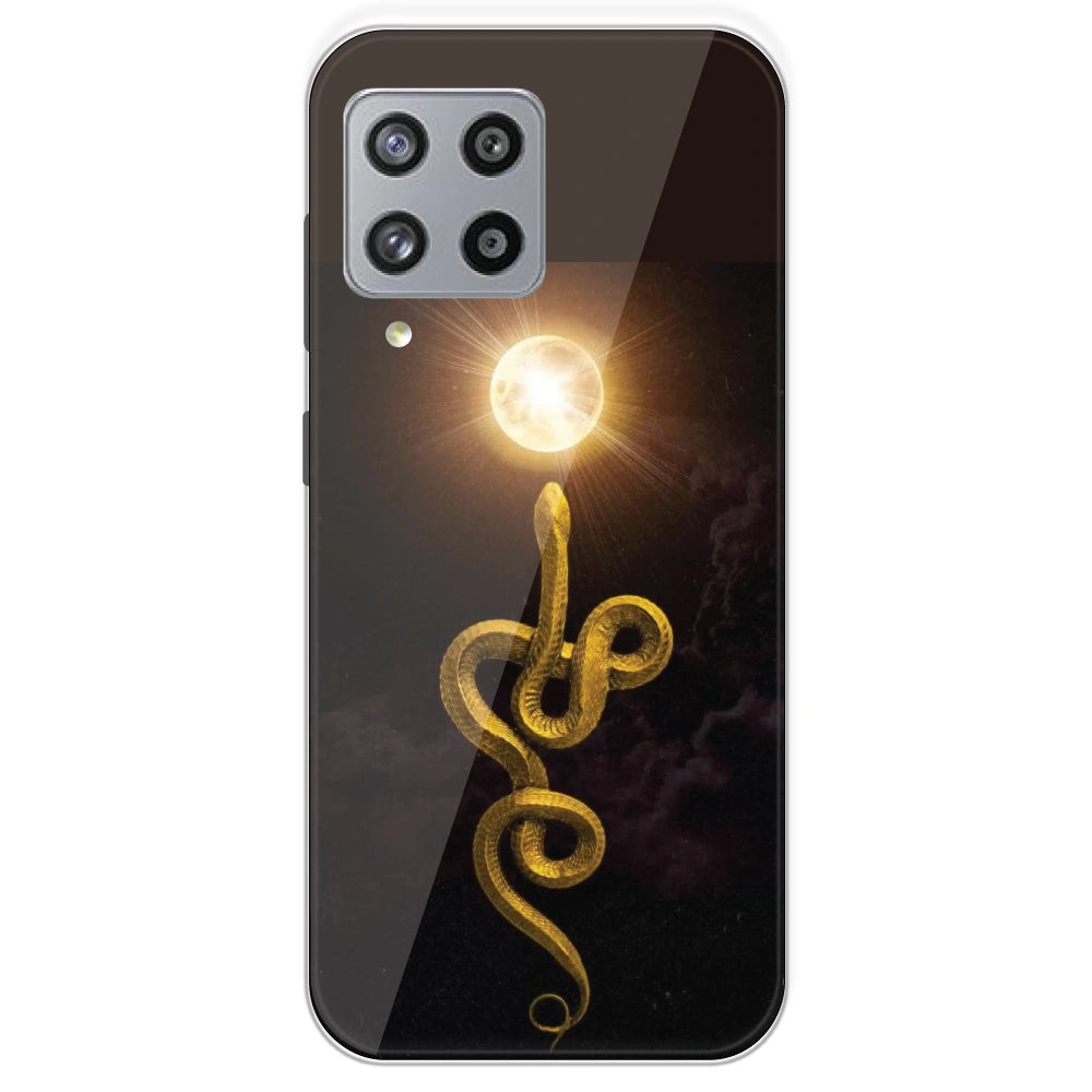 Golden Serpent - Printed Silicone Case For Samsung Galaxy M42