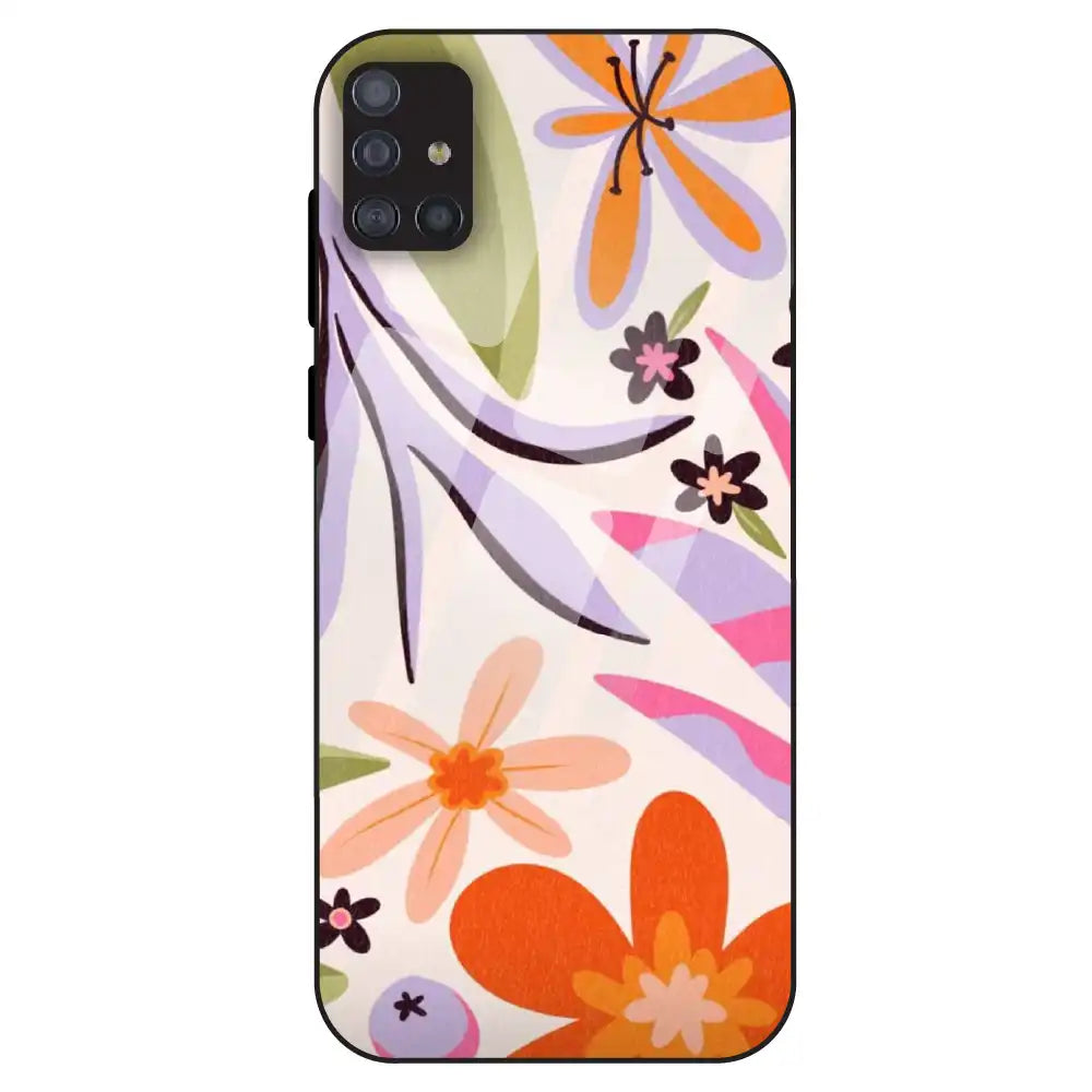 Floral Bliss Aesthetic - Glass Case For Samsung Galaxy M51