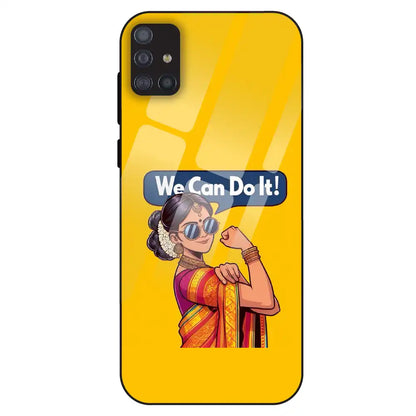 Empowered Woman Art - Glass Case For Samsung Galaxy M51