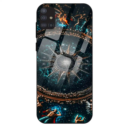 Celestial Star Compass - Glass Case For Samsung Galaxy M51