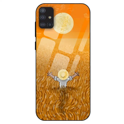 Golden Field Serenity - Glass Case For Samsung Galaxy M51