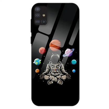 Astronaut Space Vibe - Glass Case For Samsung Galaxy M51