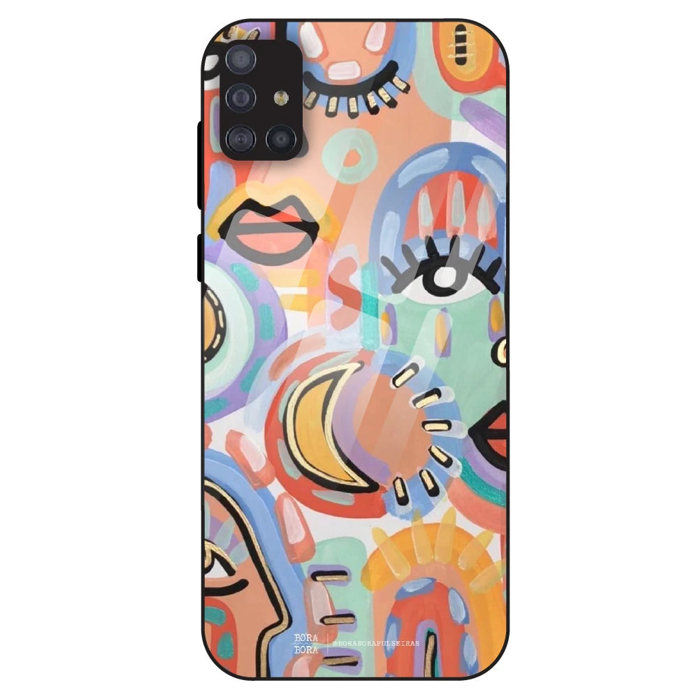 Abstract Pop Art - Glass Case For Samsung Galaxy M51
