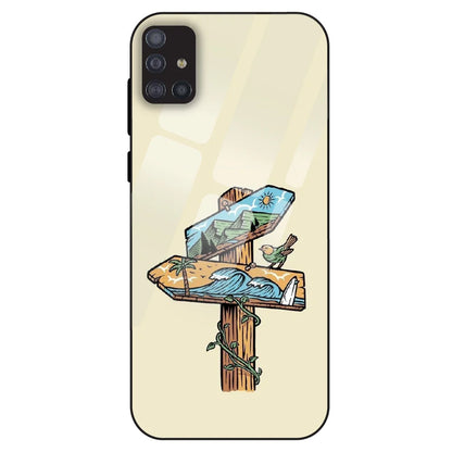 Nature Postbox Art Aesthetic - Glass Case For Samsung Galaxy M51