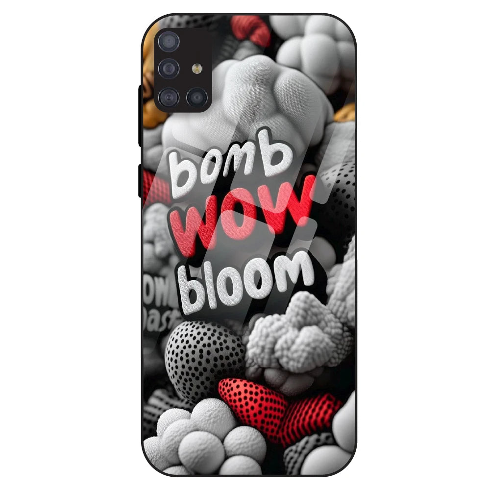 Urban Pop Text Aesthetic - Glass Case For Samsung Galaxy M51
