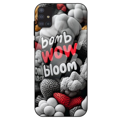 Urban Pop Text Aesthetic - Glass Case For Samsung Galaxy M51