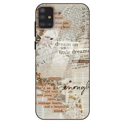 Vintage Quote - Glass Case For Samsung Galaxy M51