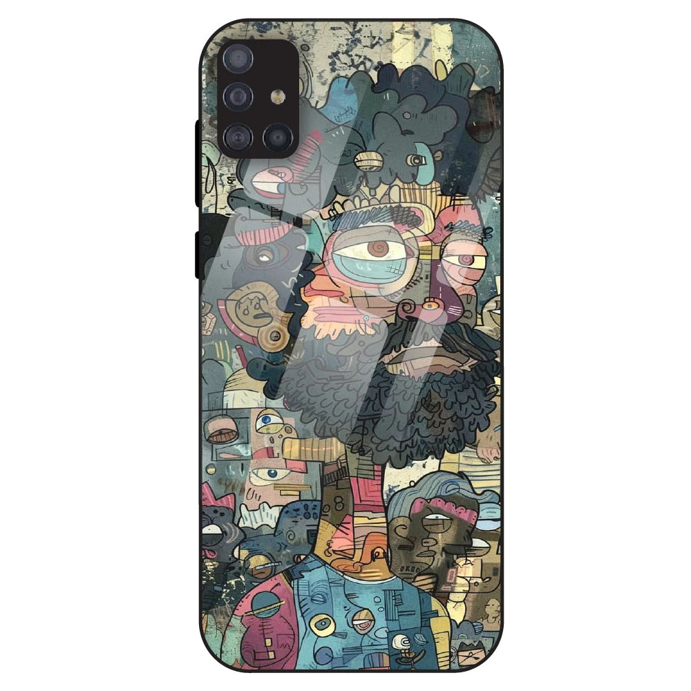 Urban Doodle Art - Glass Case For Samsung Galaxy M51