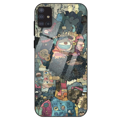 Urban Doodle Art - Glass Case For Samsung Galaxy M51