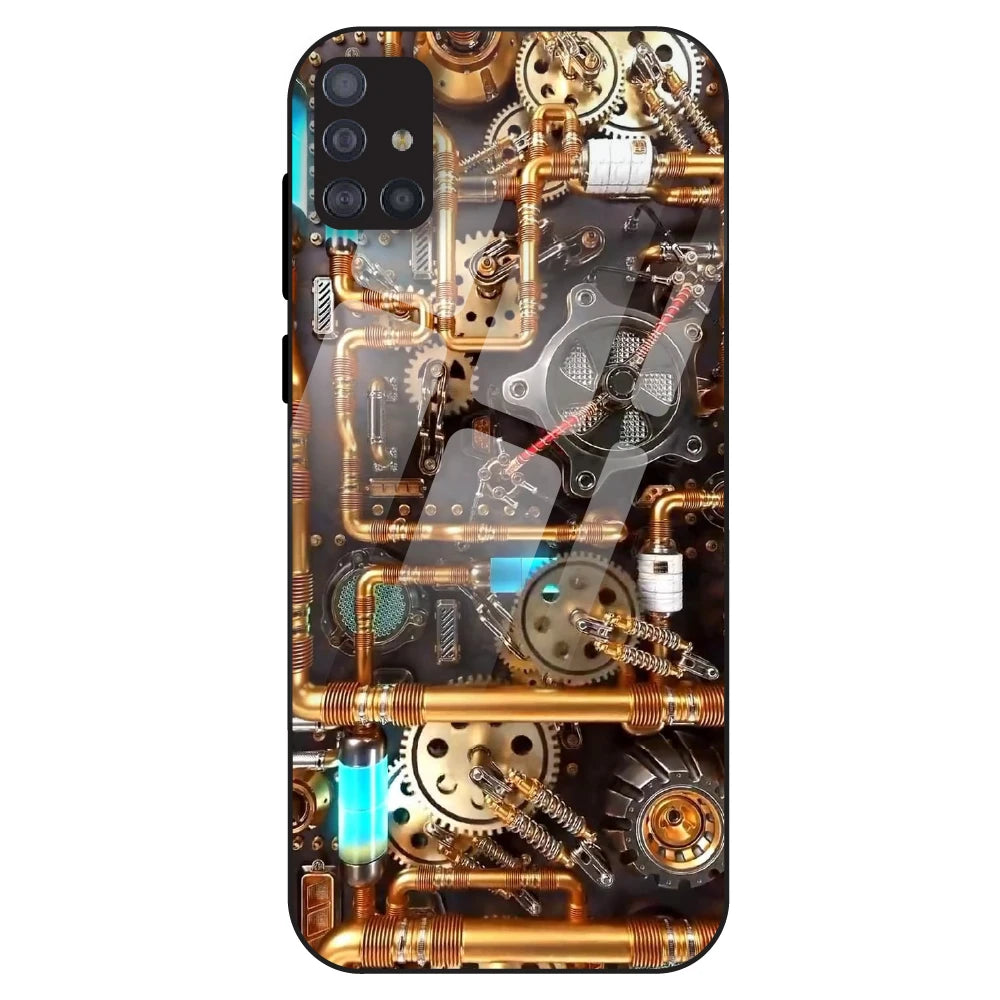 Steampunk Gear - Glass Case For Samsung Galaxy M51