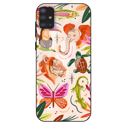 Wild Jungle Creatures - Glass Case For Samsung Galaxy M51