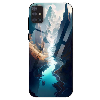 Mystic Valley River - Glass Case For Samsung Galaxy M51