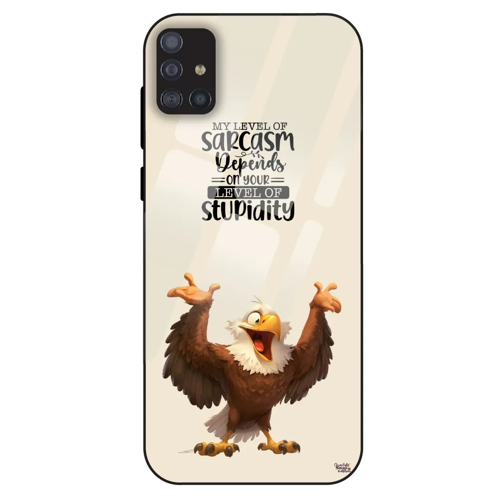 Sarcasm Eagle Quote - Glass Case For Samsung Galaxy M51