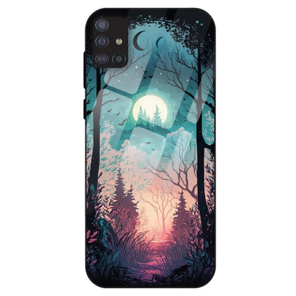 Moonlit Forest - Glass Case For Samsung Galaxy M51