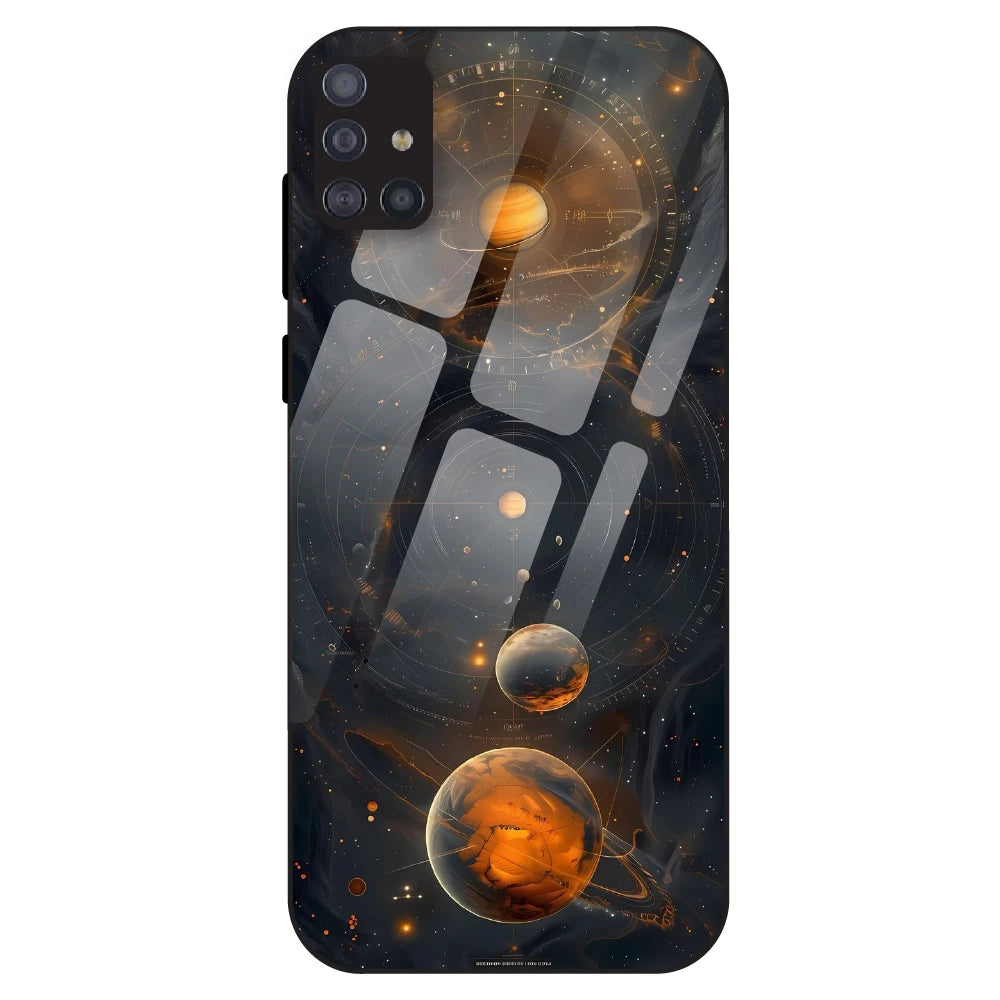 Cosmic Orbit Aesthetic - Glass Case For Samsung Galaxy M51