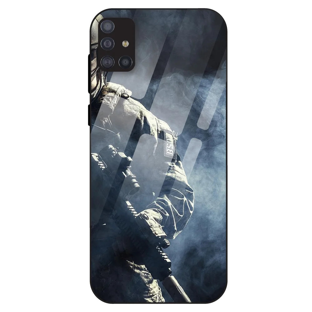 Tactical Soldier - Glass Case For Samsung Galaxy M51