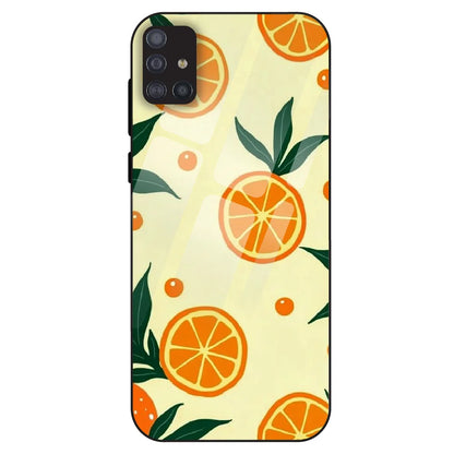 Citrus Orange Fresh - Glass Case For Samsung Galaxy M51