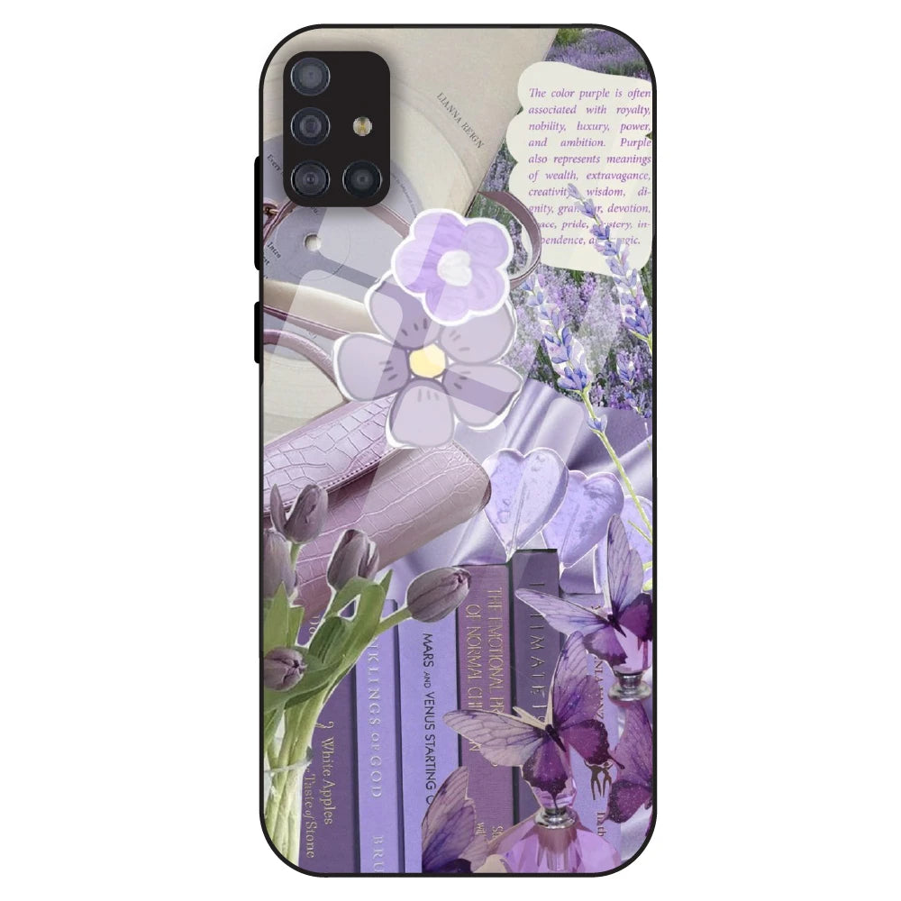 Purple Aesthetic - Glass Case For Samsung Galaxy M51