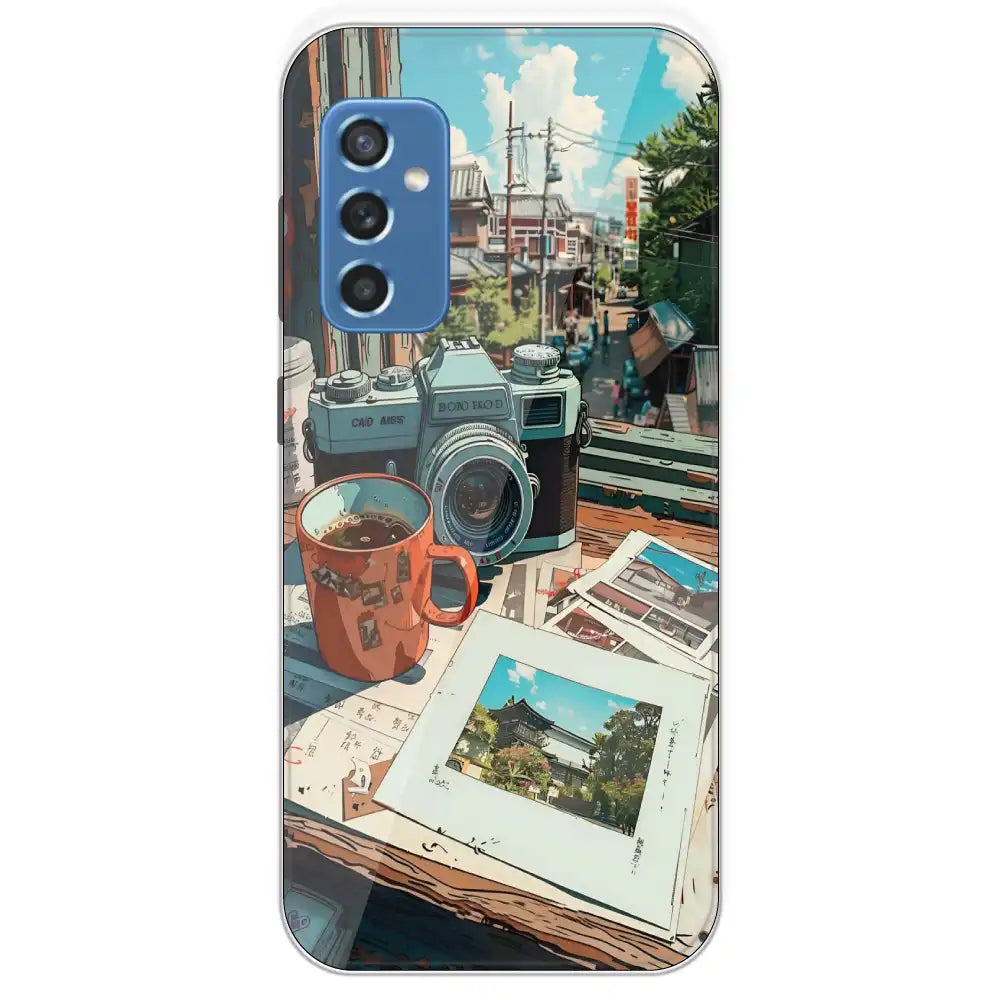 Vintage Camera Travel Vibes - Printed Silicone Case For Samsung Galaxy M52