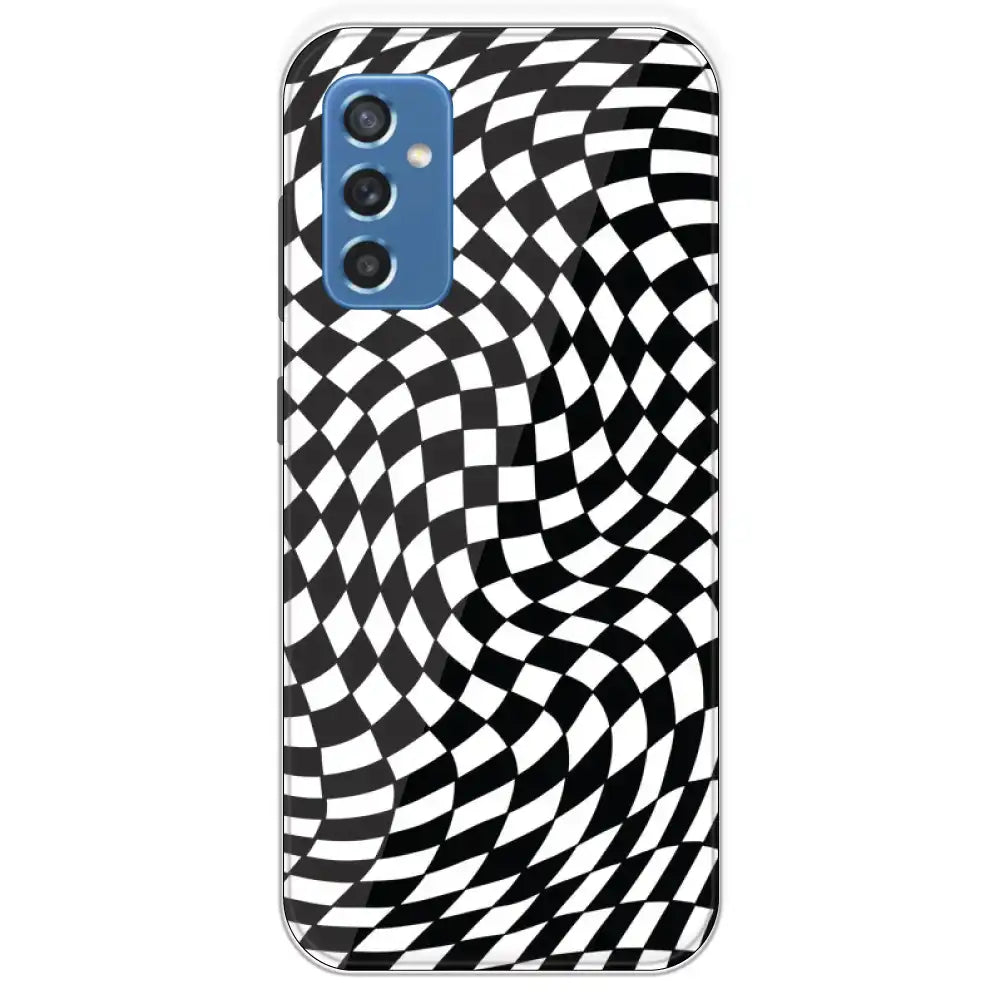 Checks - Printed Silicone Case For Samsung Galaxy M52
