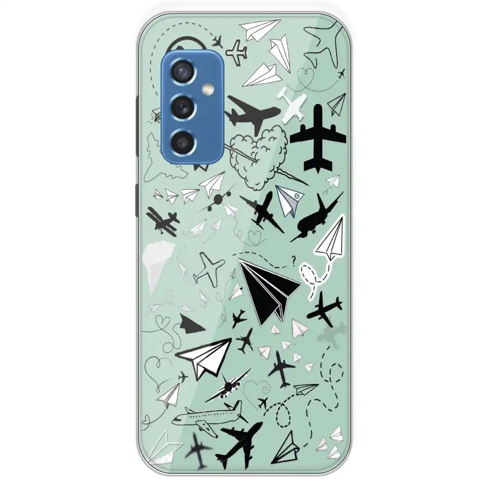 Planes - Printed Silicone Case For Samsung Galaxy M52