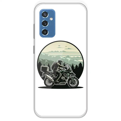 Biker - Printed Silicone Case For Samsung Galaxy M52