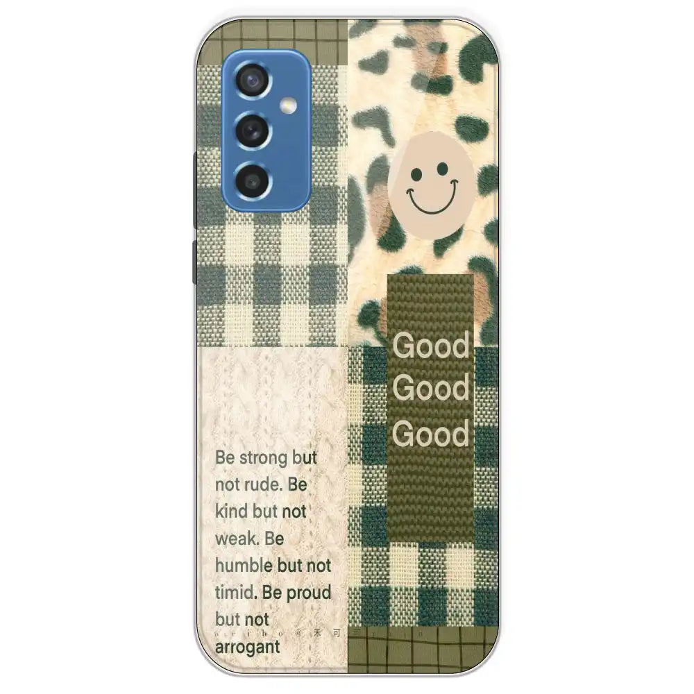 Patchwork Positivity - Printed Silicone Case For Samsung Galaxy M52