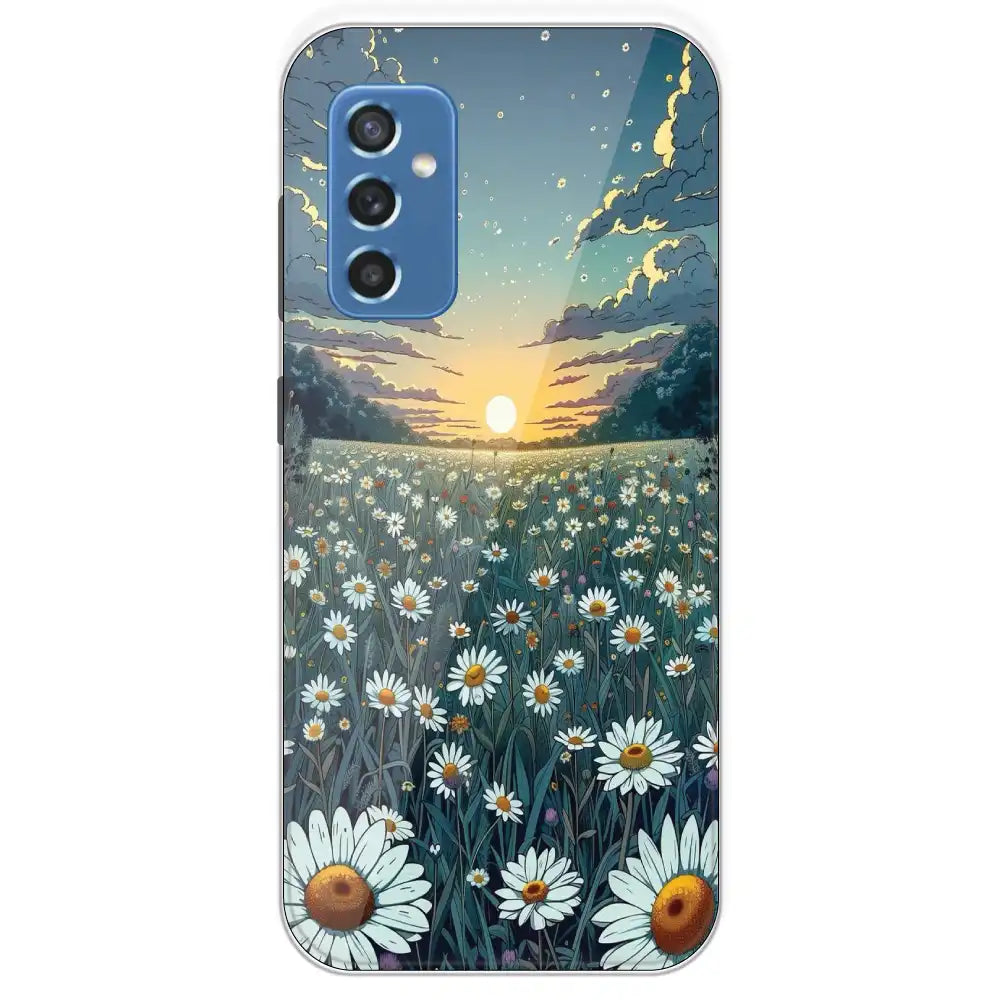 Daisy Sunset - Printed Silicone Case For Samsung Galaxy M52