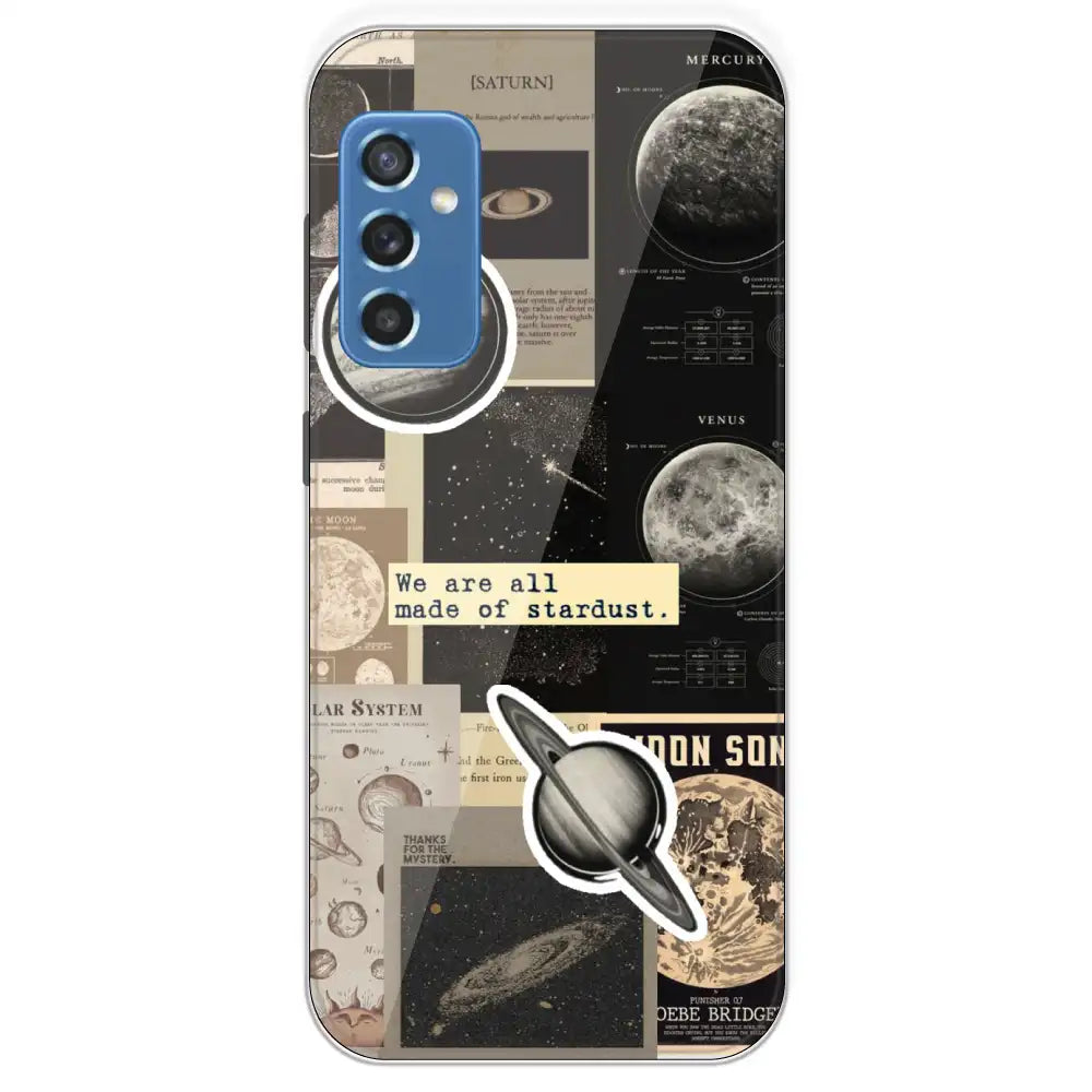 Planets - Printed Silicone Case For Samsung Galaxy M52