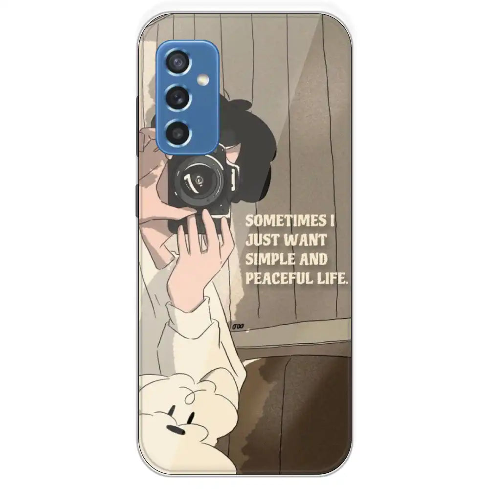 Photographer - Printed Silicone Case For Samsung Galaxy M52