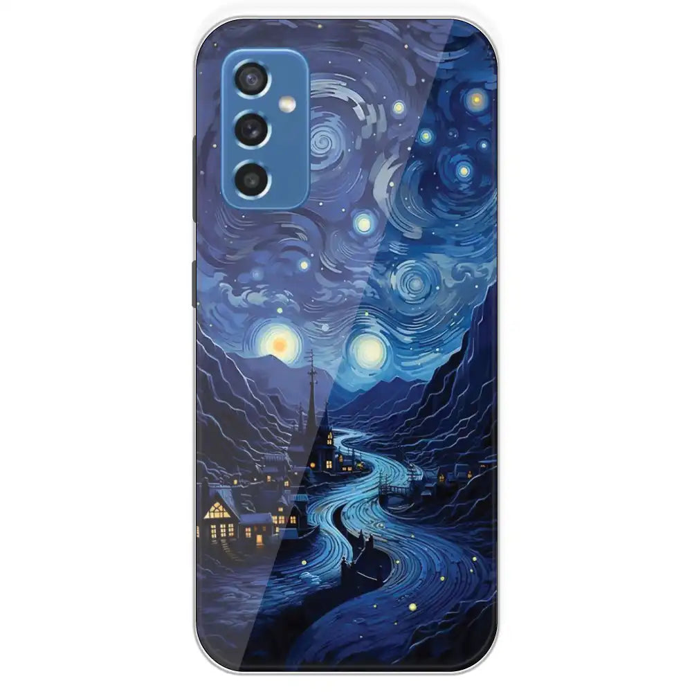 The Starry Night - Printed Silicone Case For Samsung Galaxy M52