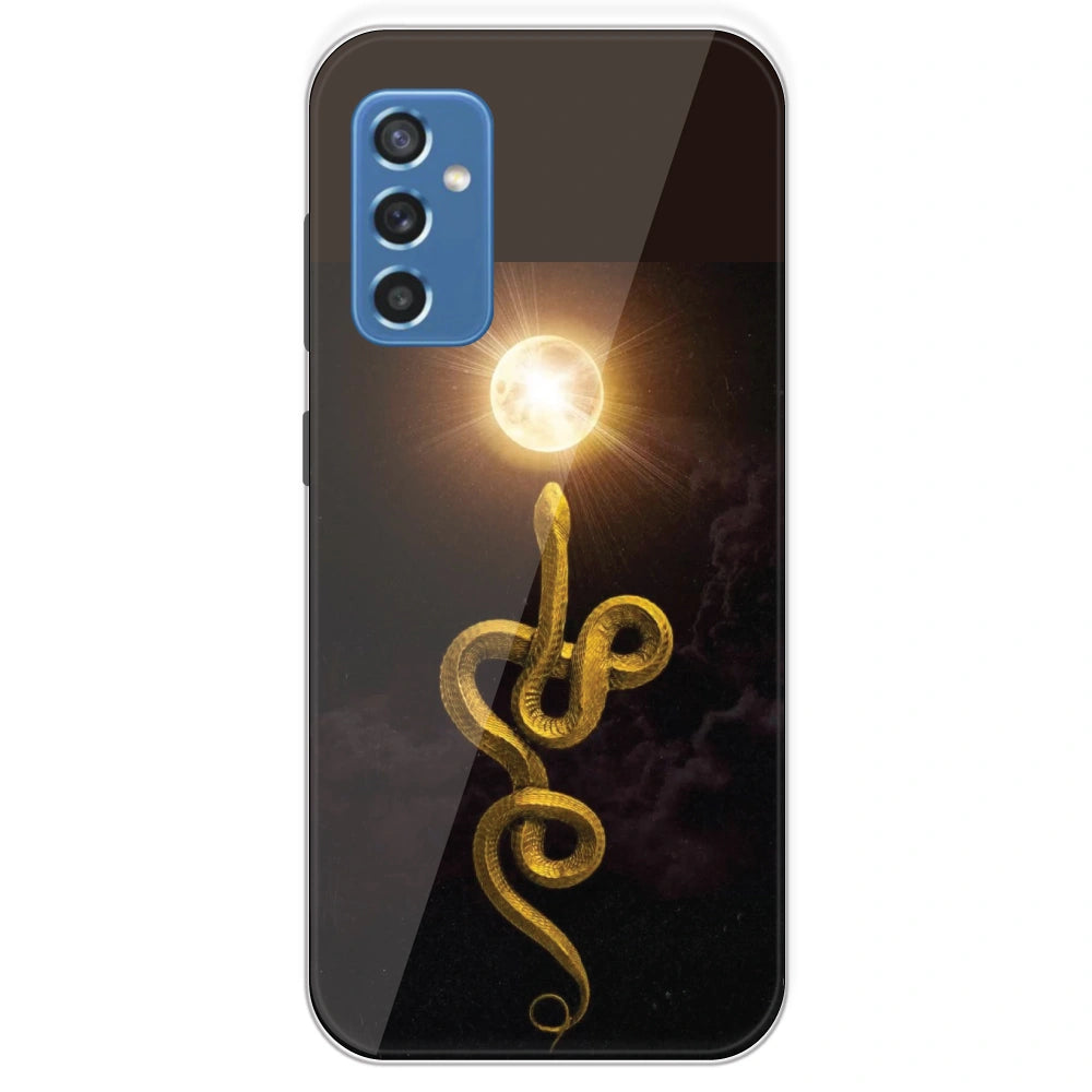 Golden Serpent - Printed Silicone Case For Samsung Galaxy M52