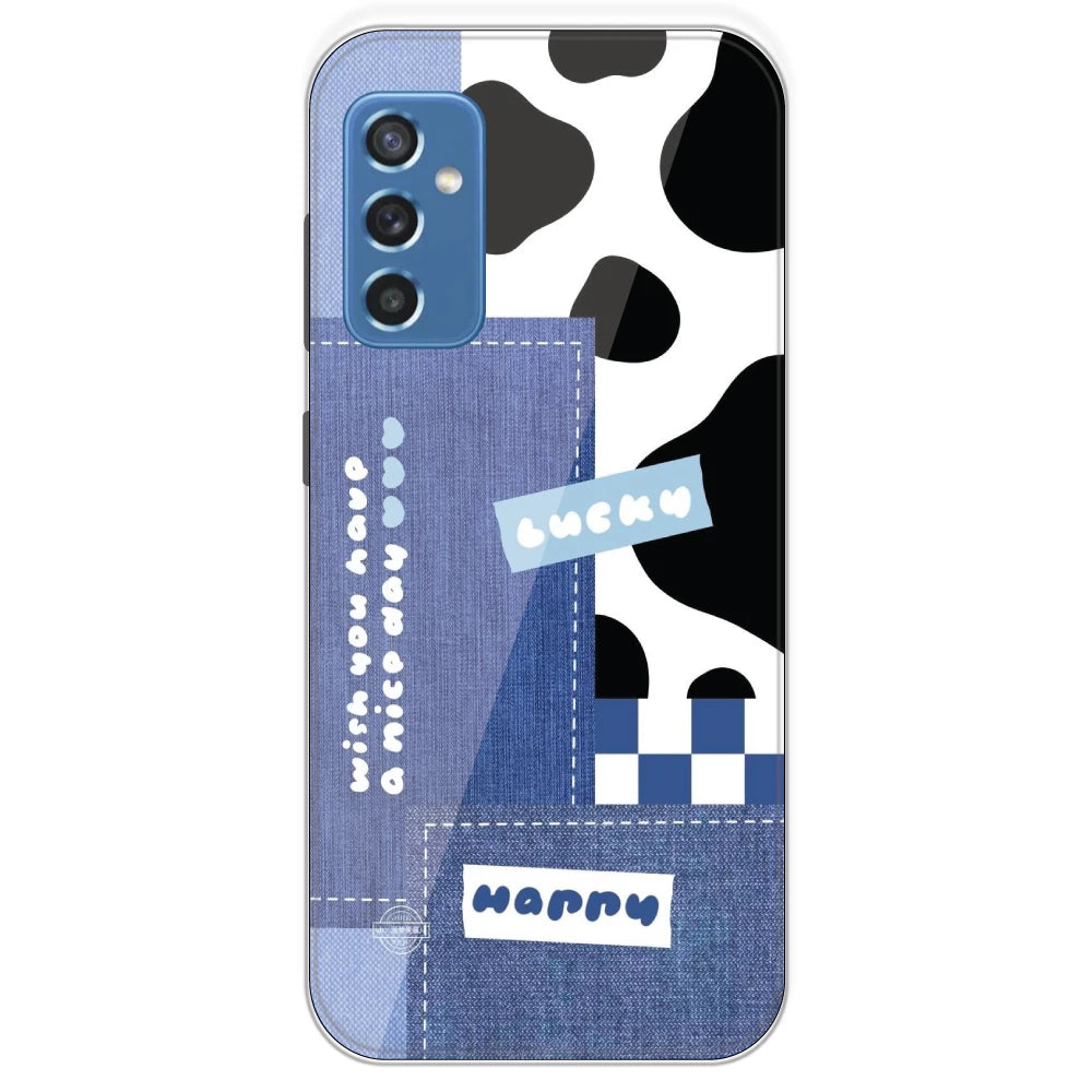 Cow Print Collage - Printed Silicone Case For Samsung Galaxy M52
