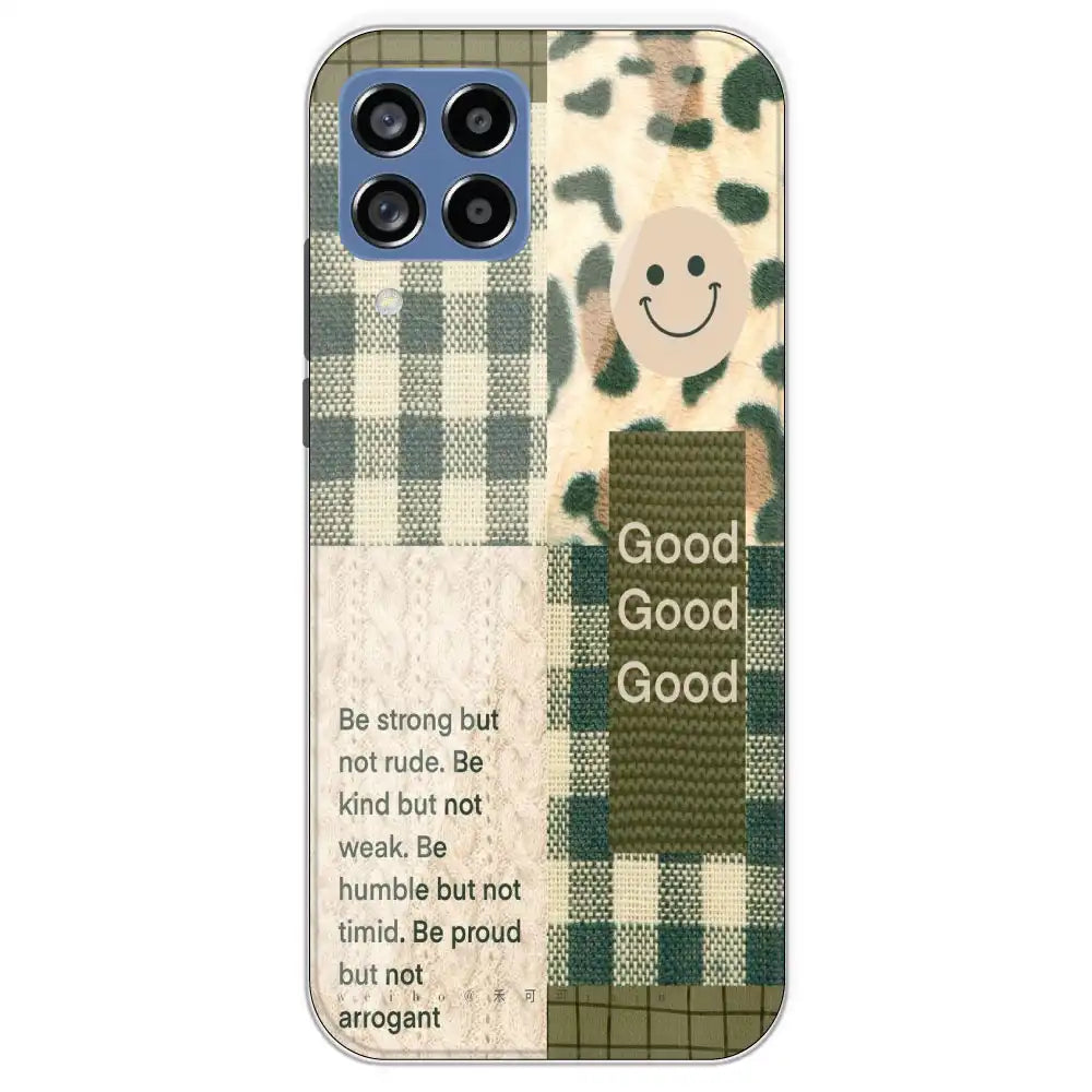Patchwork Positivity - Printed Silicone Case For Samsung Galaxy M53