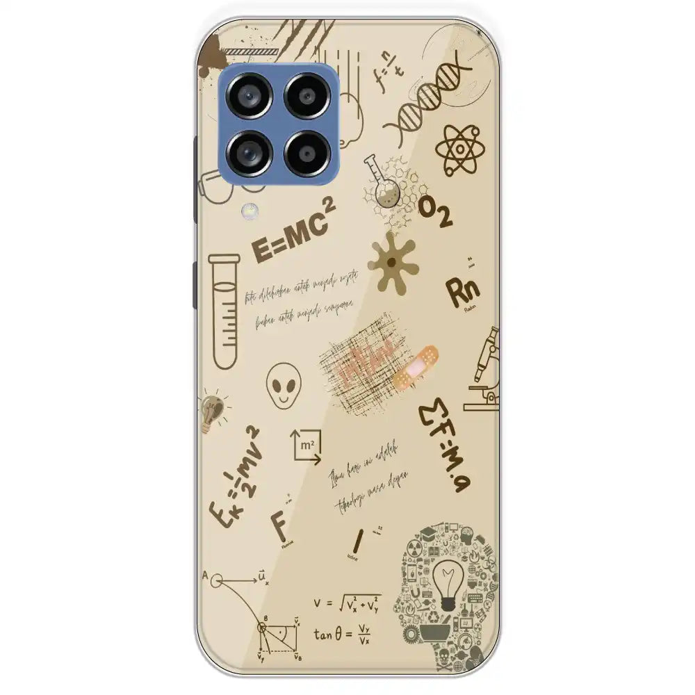 Physics Collage - Printed Silicone Case For Samsung Galaxy M53