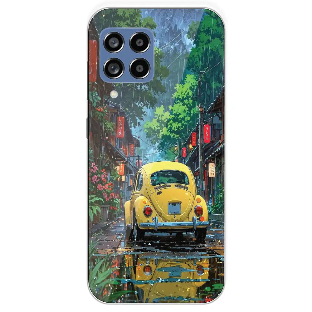Yellow Bettle - Printed Silicone Case For Samsung Galaxy M53