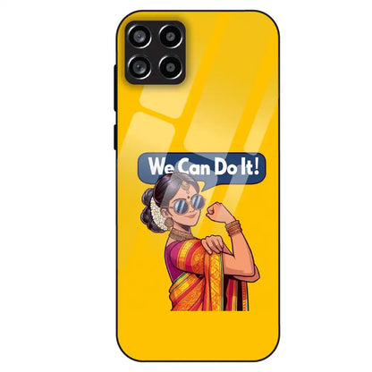Empowered Woman Art - Glass Case For Samsung Galaxy M53