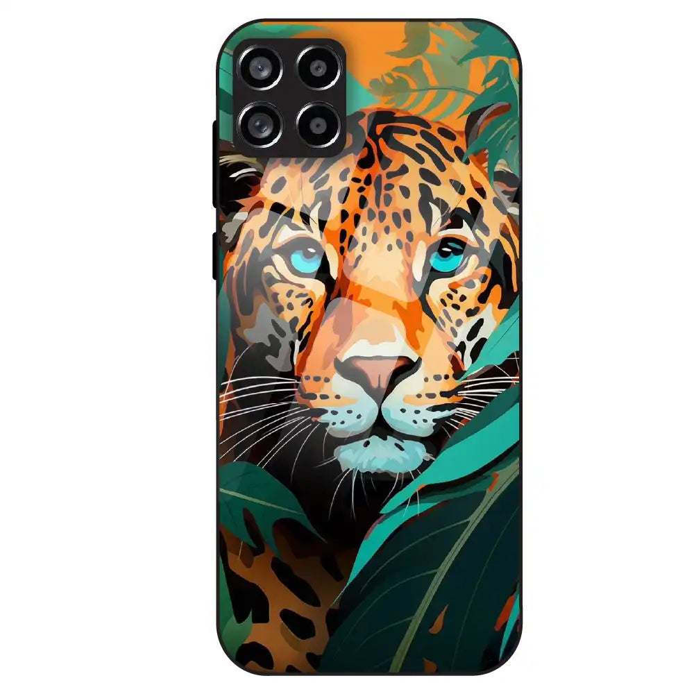 Leopard Jungle Art - Glass Case For Samsung Galaxy M53
