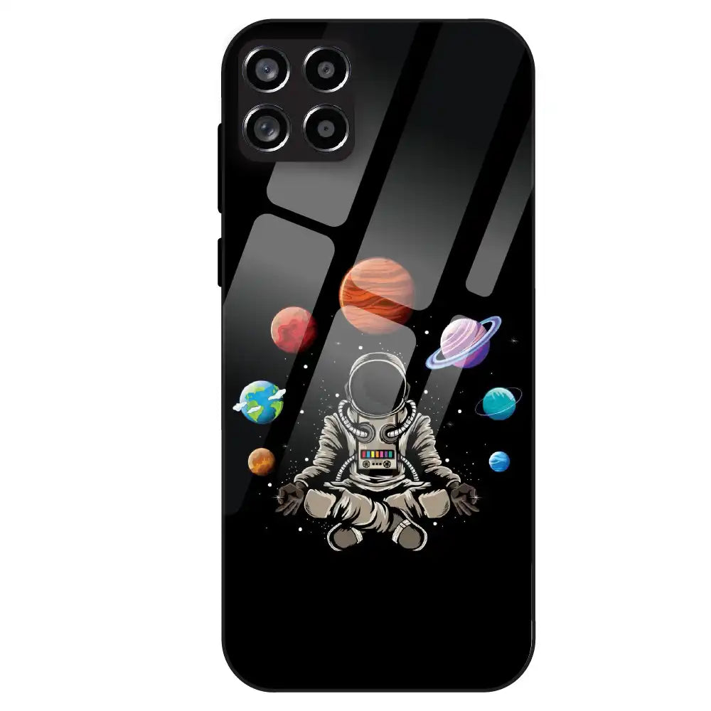 Astronaut Space Vibe - Glass Case For Samsung Galaxy M53