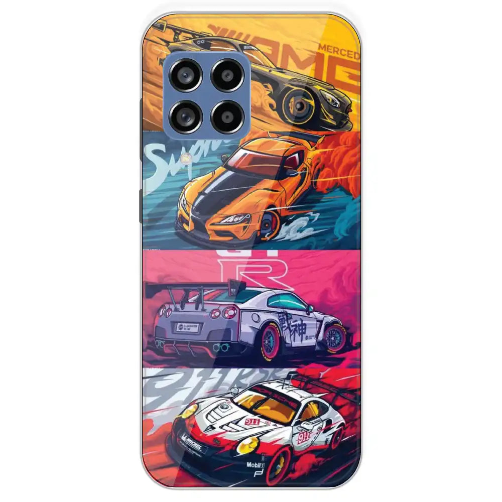 Sports Cars - Printed Silicone Case For Samsung Galaxy M53