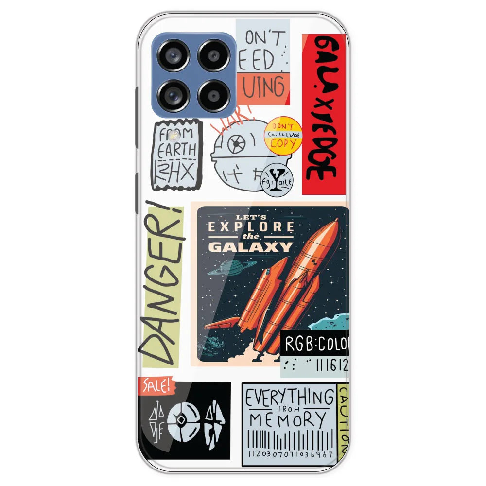 Galaxy - Clear Printed Silicone Case For Samsung Galaxy M53