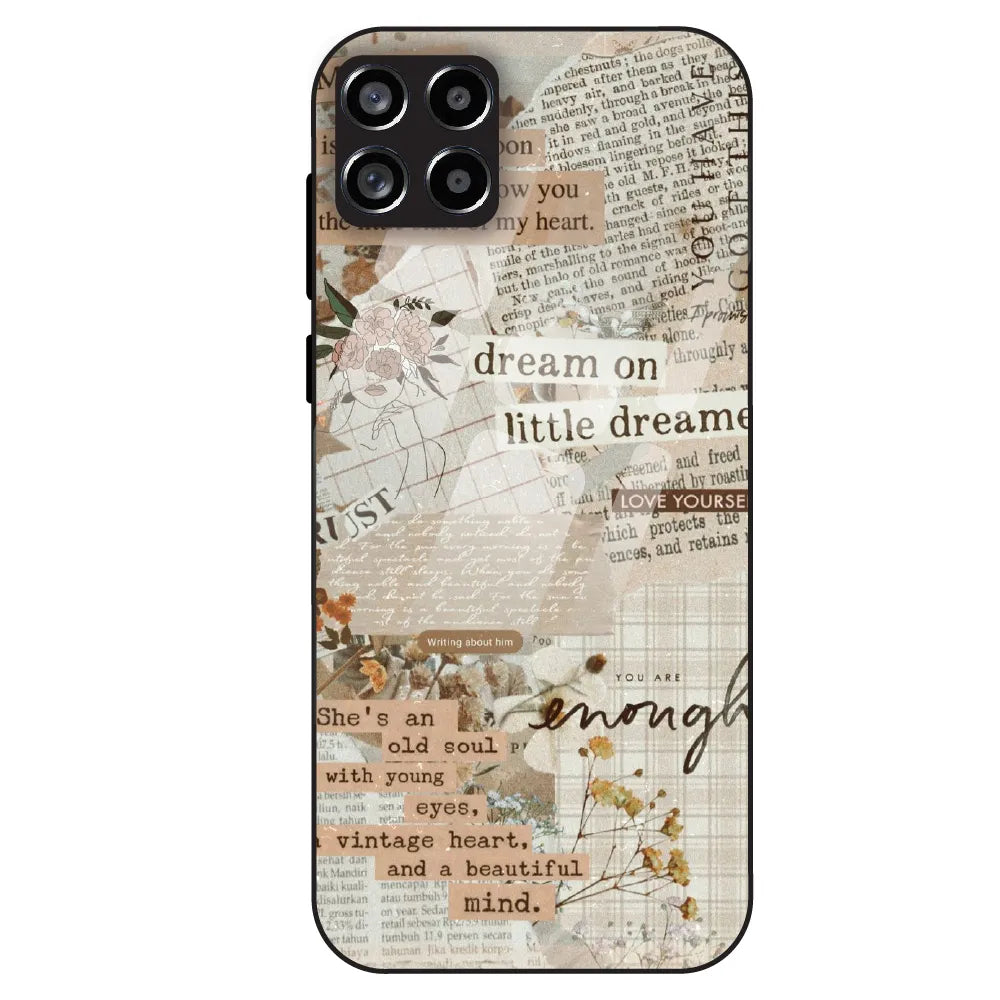 Vintage Quote - Glass Case For Samsung Galaxy M53