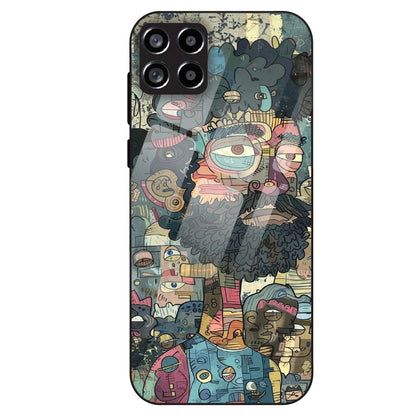 Urban Doodle Art - Glass Case For Samsung Galaxy M53