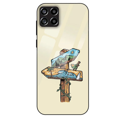 Nature Postbox Art Aesthetic - Glass Case For Samsung Galaxy M53
