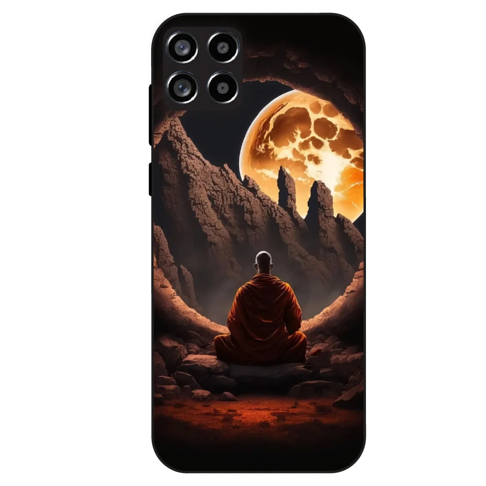 Meditating Monk - Glass Case For Samsung Galaxy M53